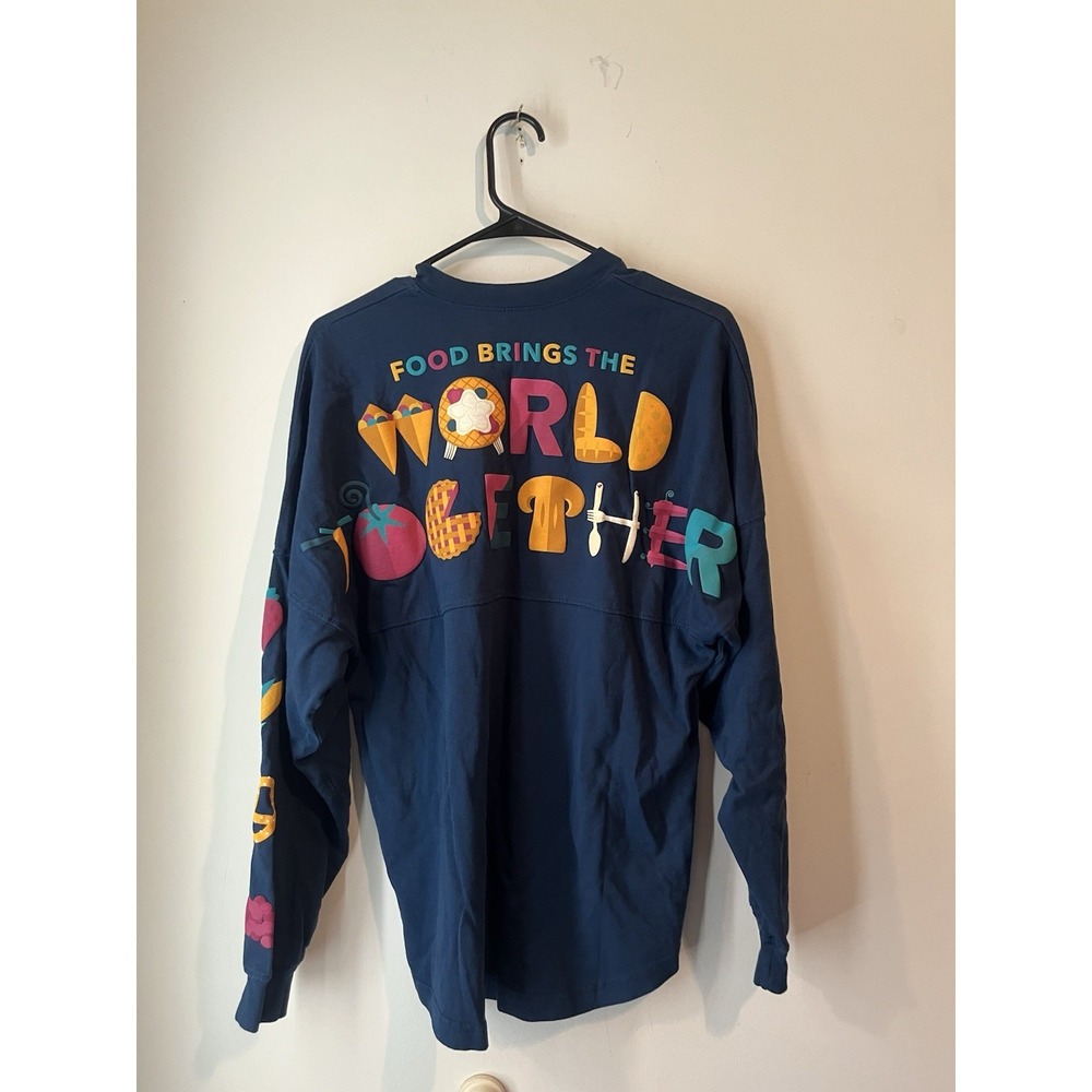 2022 Disney World Epcot International Food & Wine Festival Blue Spirit Jersey Sm